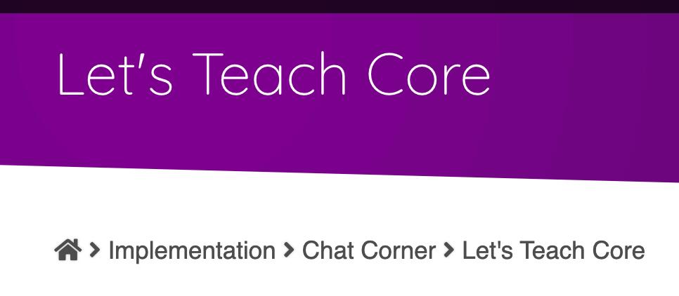 Teach Core