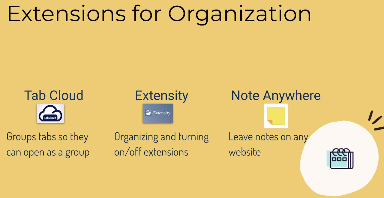 Extensions for organization